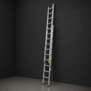 Industrial Heavy-Duty Aluminum Extension Ladder - 300 Lbs