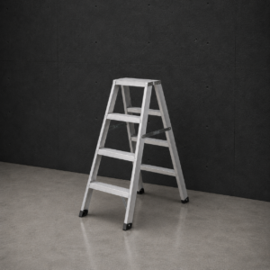 Industrial Heavy-Duty Aluminum Trestle Ladder - 300 lbs