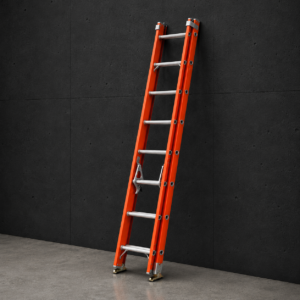 Industrial Heavy-Duty Fiberglass Extension Ladder - 300 Lbs