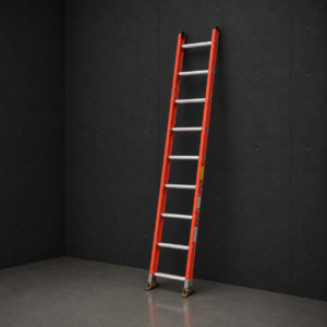 Industrial Heavy-Duty Fiberglass Single Ladder - 300 Lbs