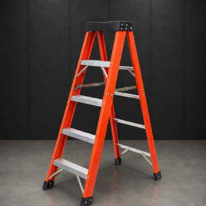 Home Industrial Heavy-Duty Fiberglass Stepladder - 300 Lbs