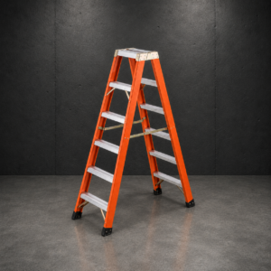Industrial Heavy-Duty Fiberglass Trestle Ladder - 300 Lbs