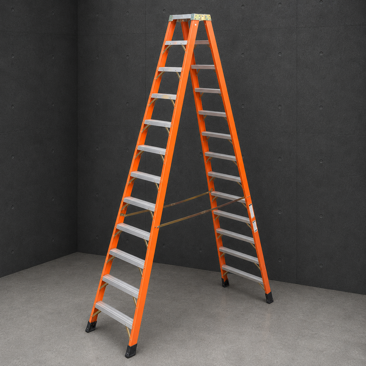 Super Duty Fiberglass Trestle Ladder - 375 Lbs